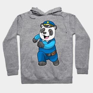 Panda as Police officer with Police hat Hoodie